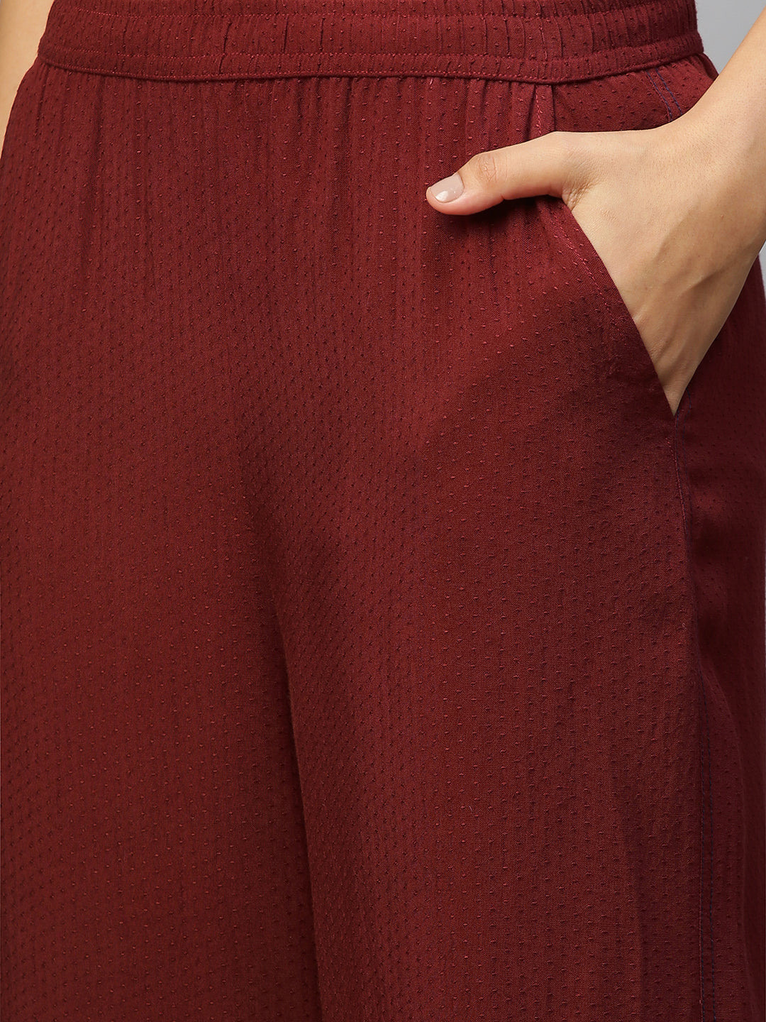 Rayon Dobby Embroidered Kurta Set