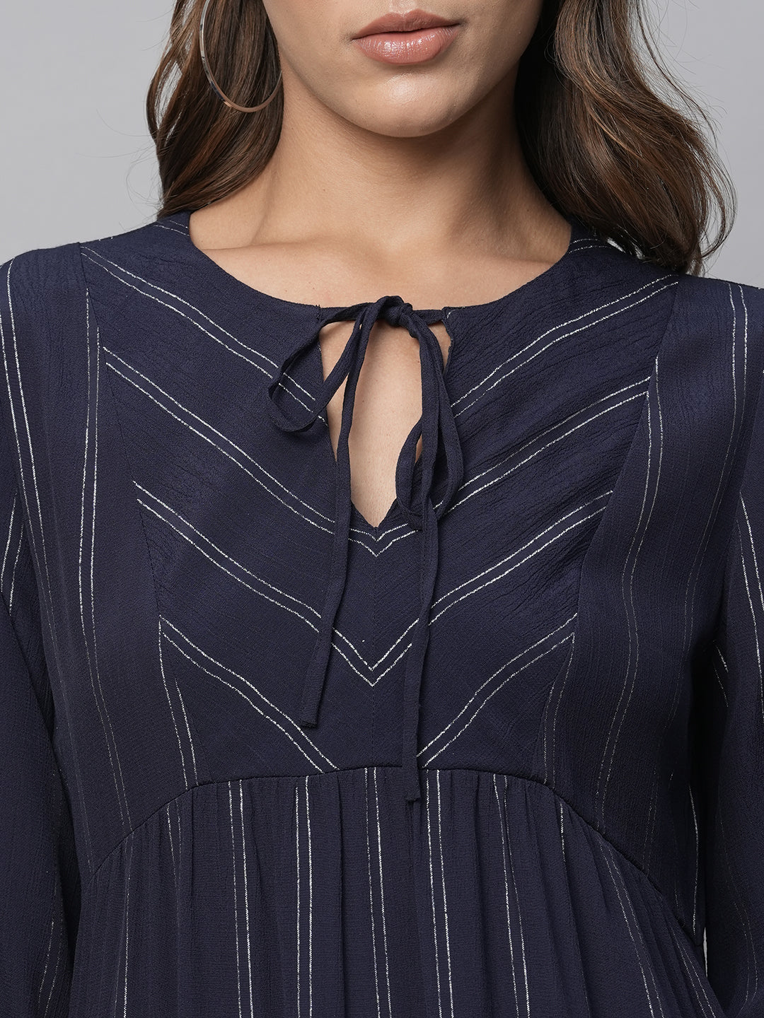Viscose Lurex Crepe Kurta Set