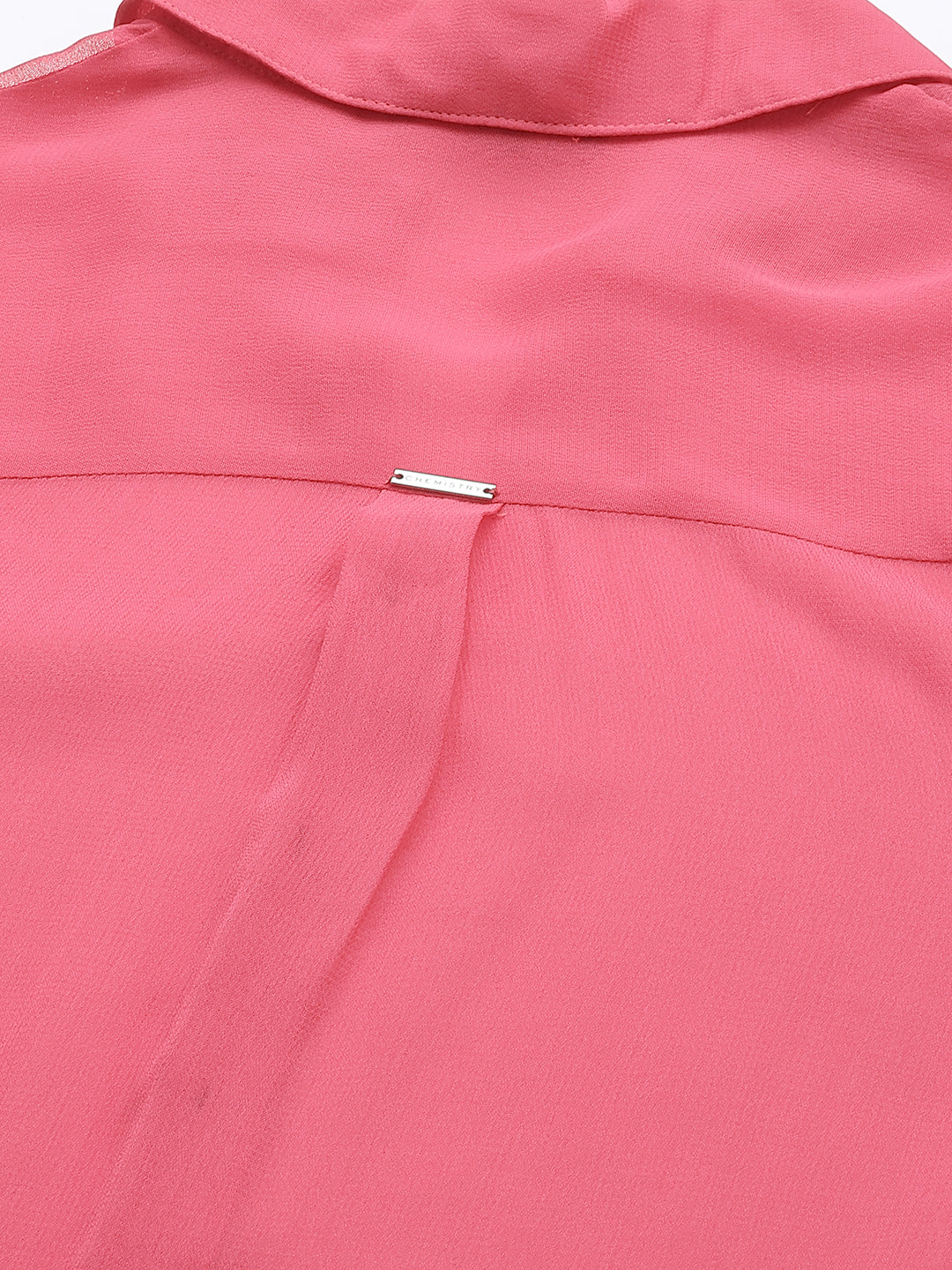 Viscose Georgette Longline Dress Up Shirt