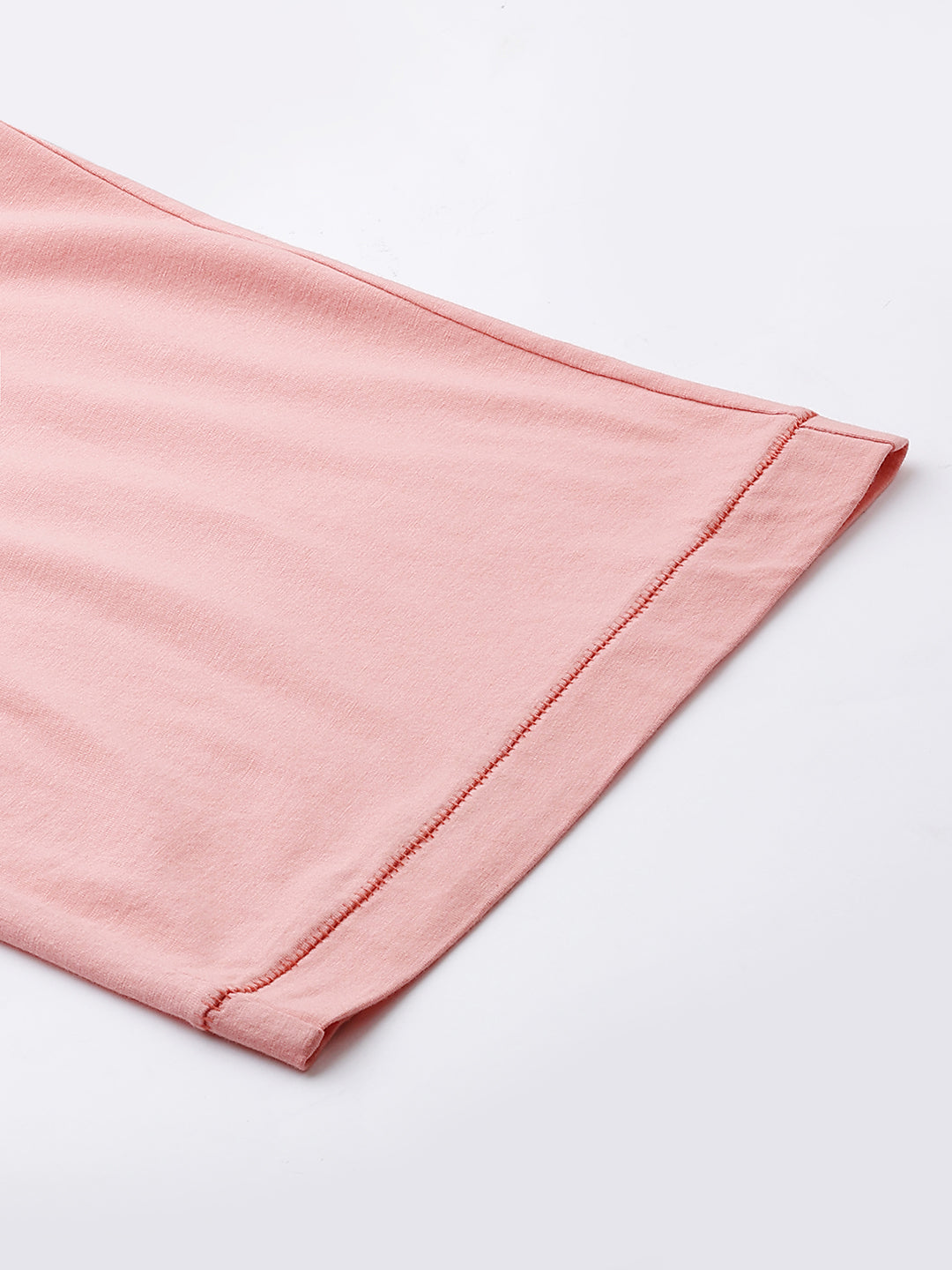 Cotton Viscose Jersey Raglan Tee And Wide Leg Pj Set