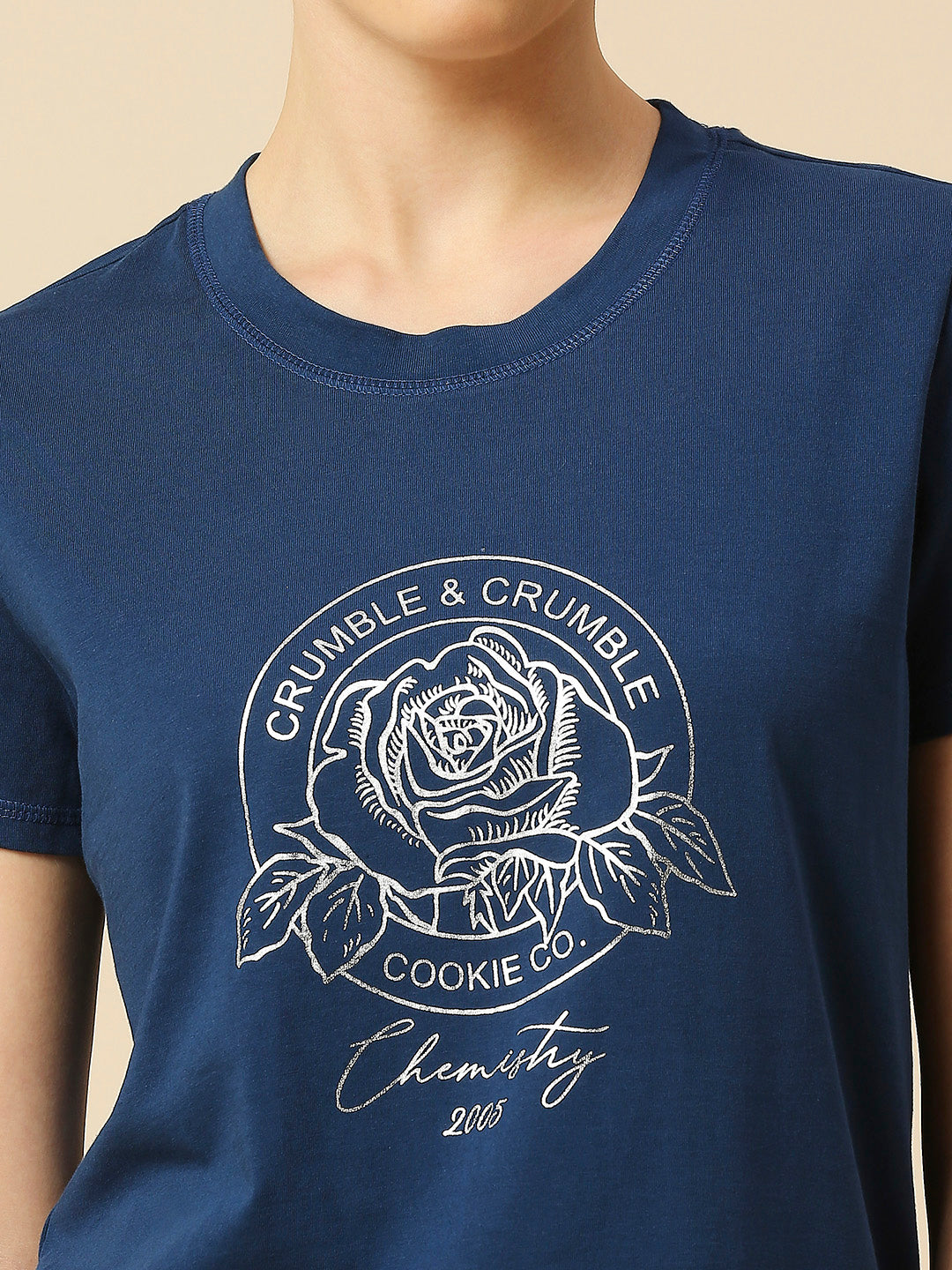 COTTON TEE & CRINKLE VISCOSE PJ'S NIGHTSUIT SET