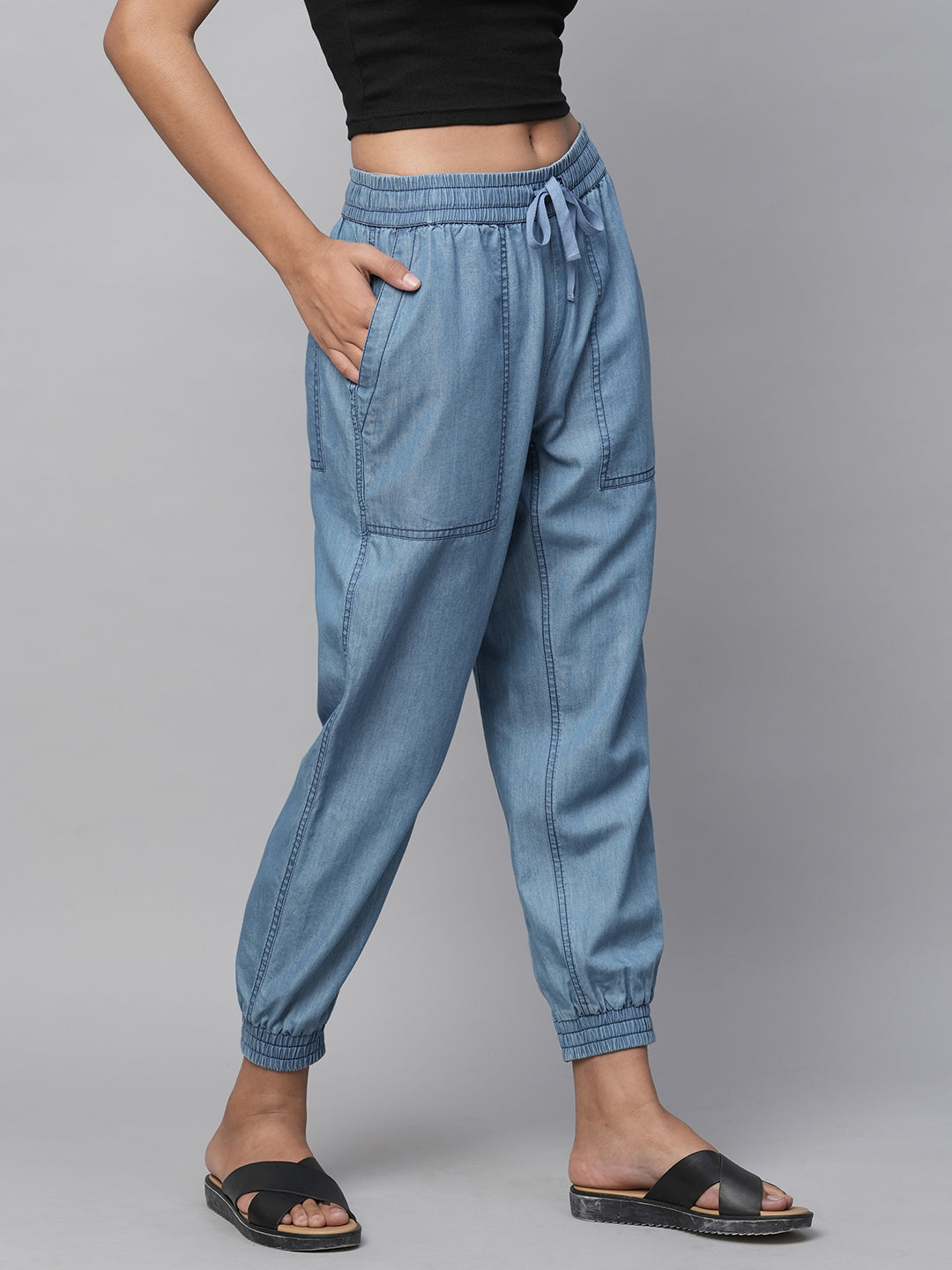 Light Weight Cotton Tencel Denim Jogger