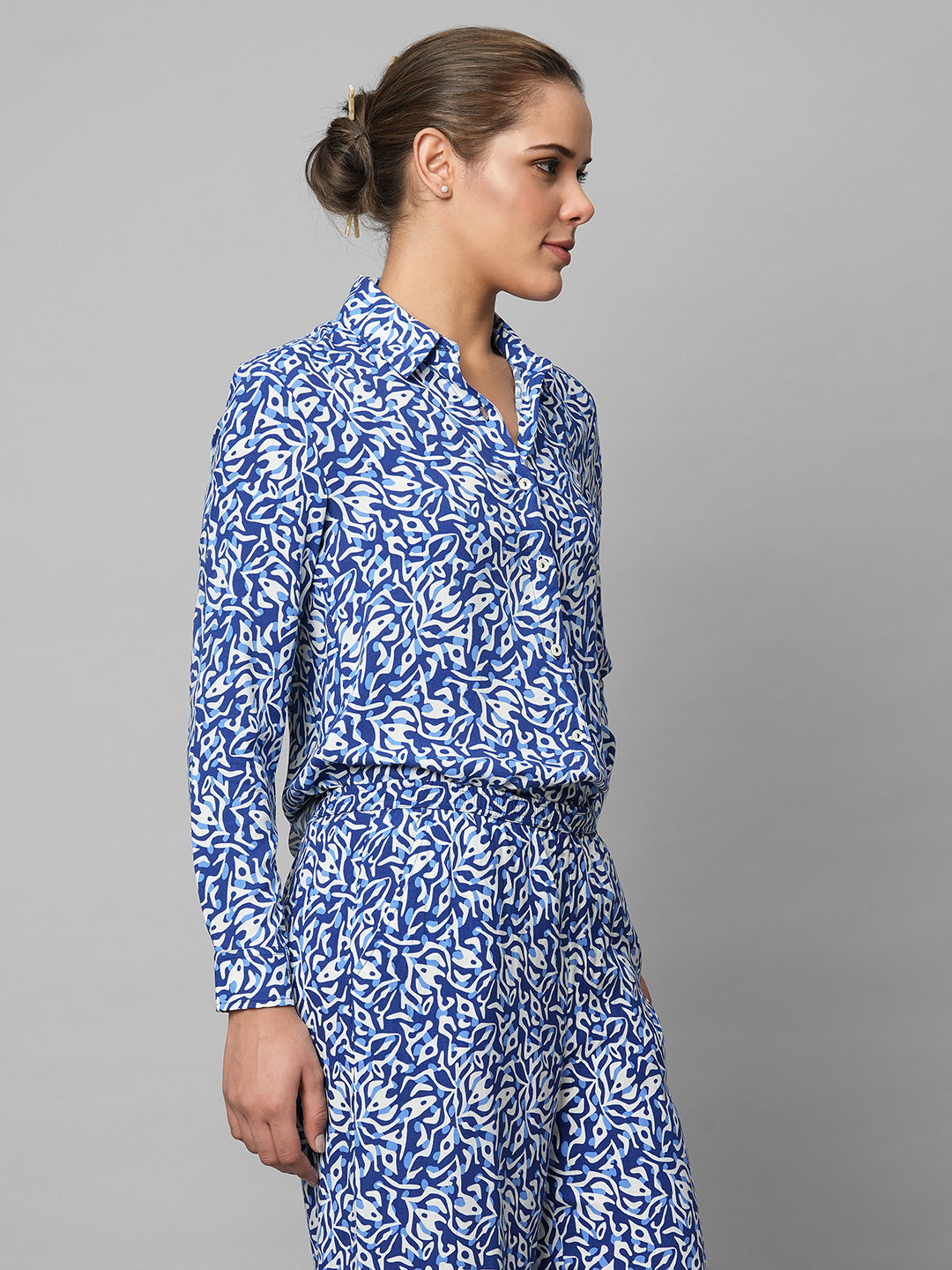 Rayon Printed Fluid Shirt