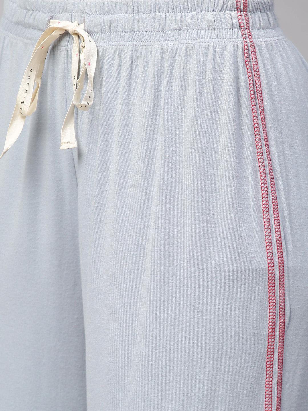 BAMBOO BLENDED LYCRA JERSEY DROP SHOULDER NIGHTSUIT SET