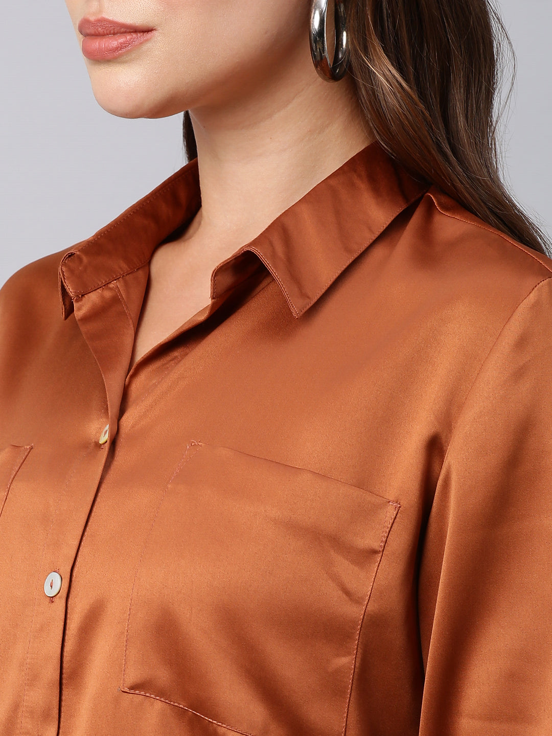 Satin Slim Fit Shirt