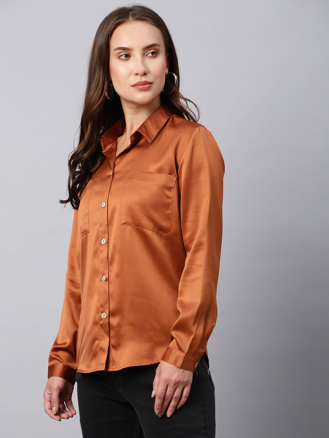 Satin Slim Fit Shirt
