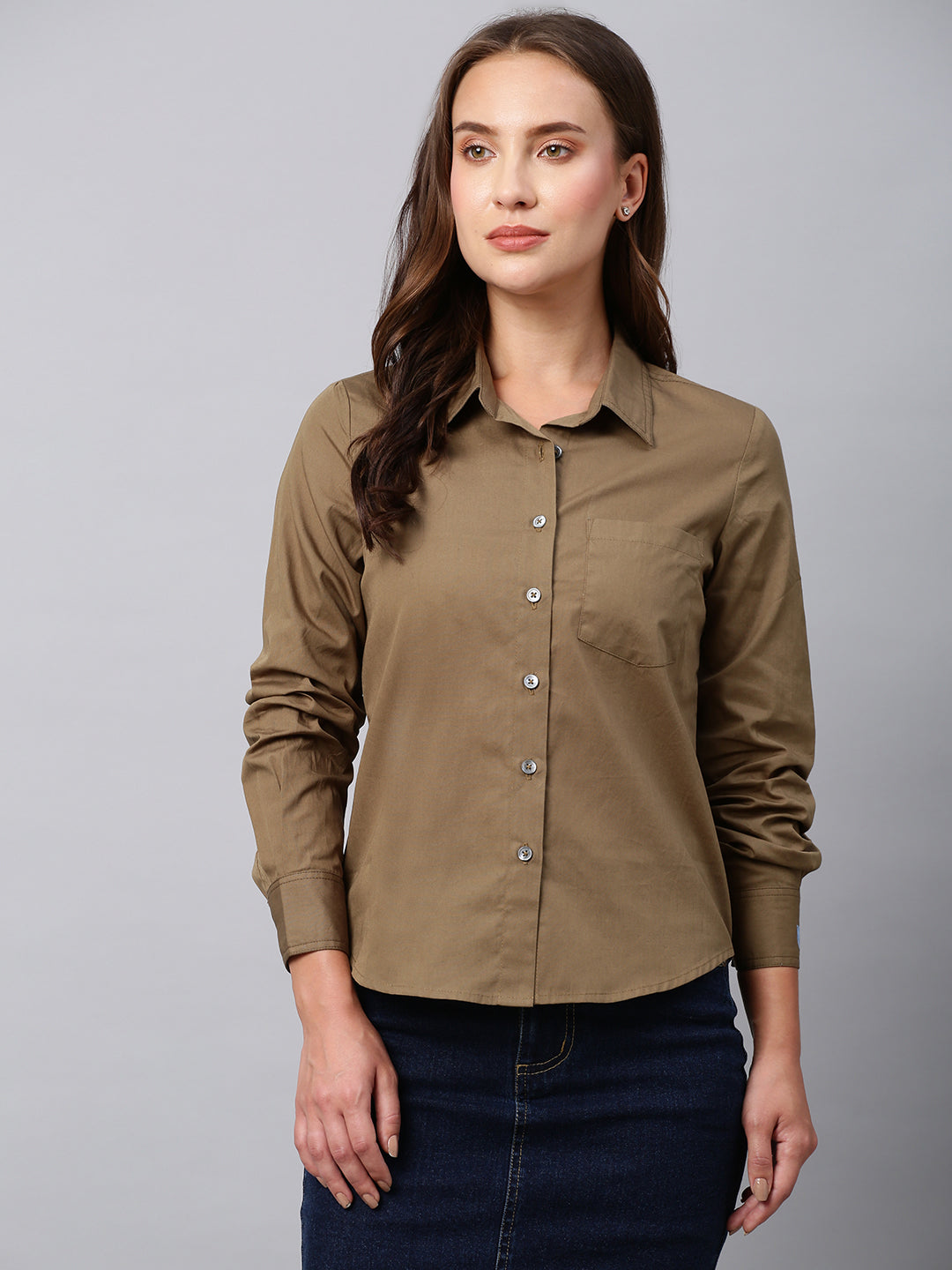 Cotton Poplin Slim Fit Shirt