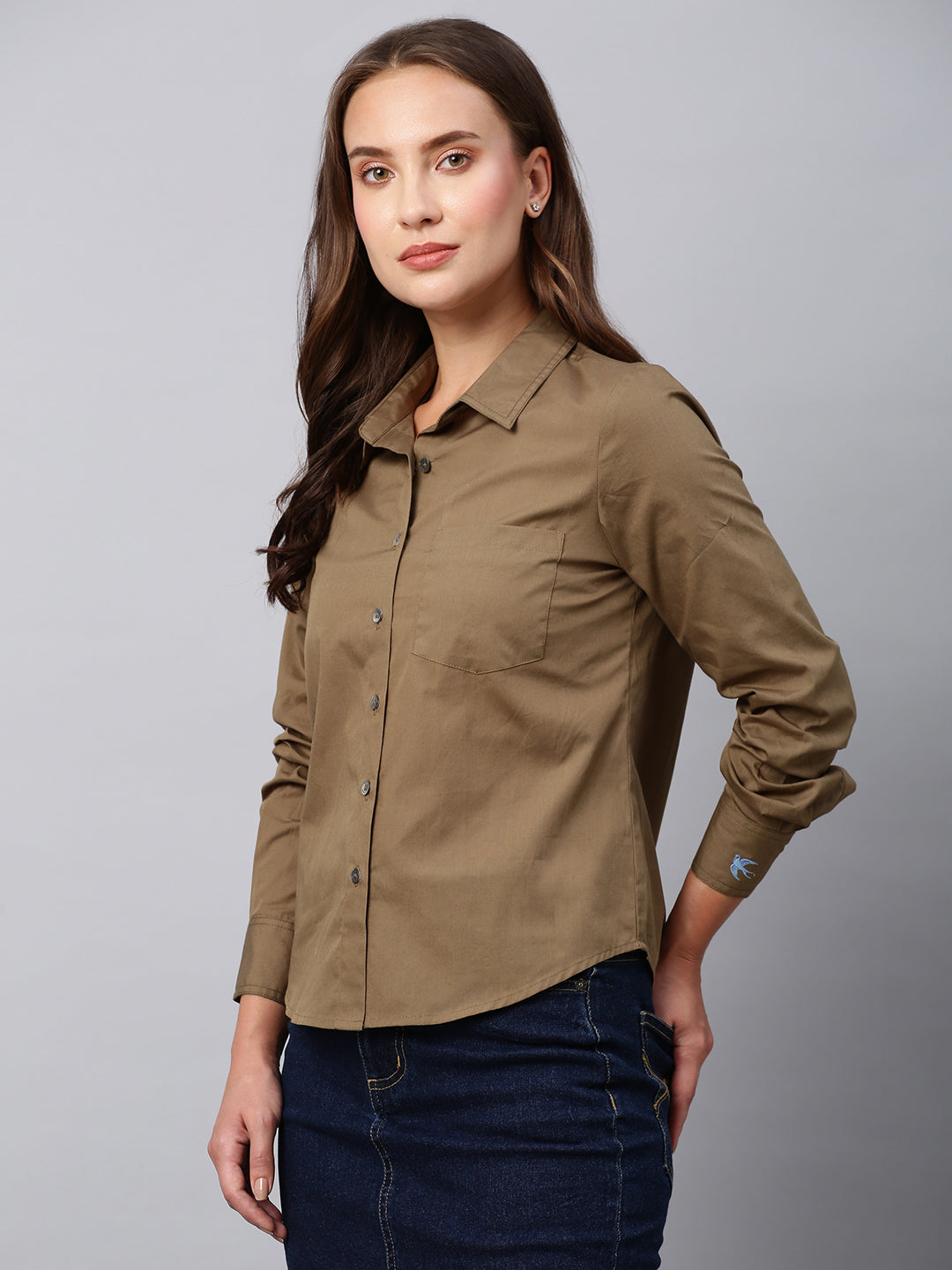 Cotton Poplin Slim Fit Shirt