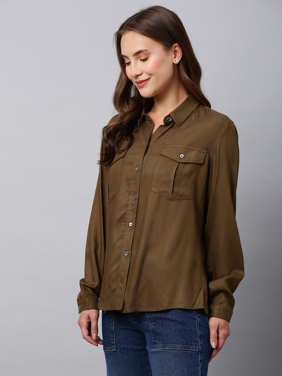 Rayon Twill Regular Fit Shirt