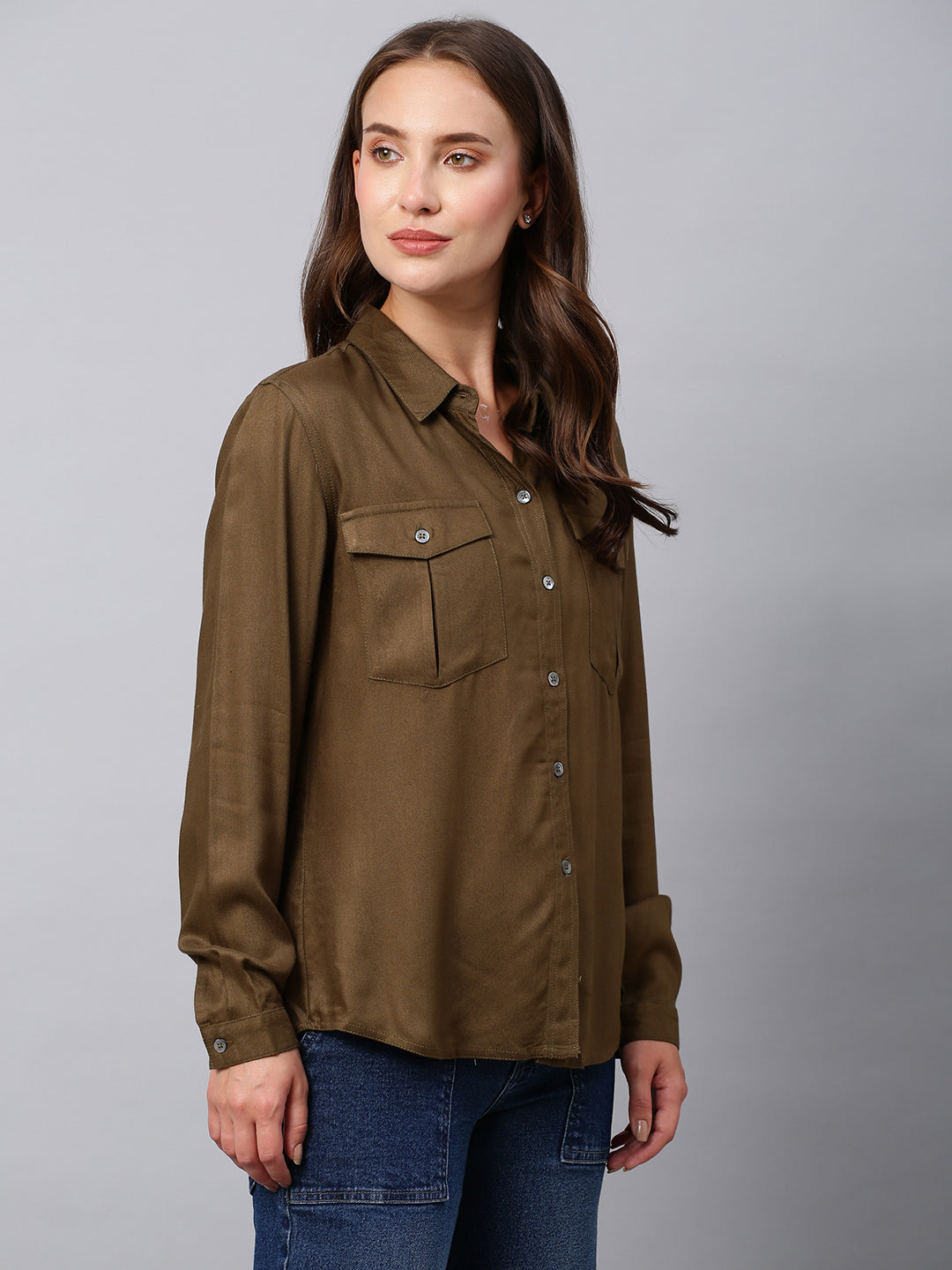 Rayon Twill Regular Fit Shirt