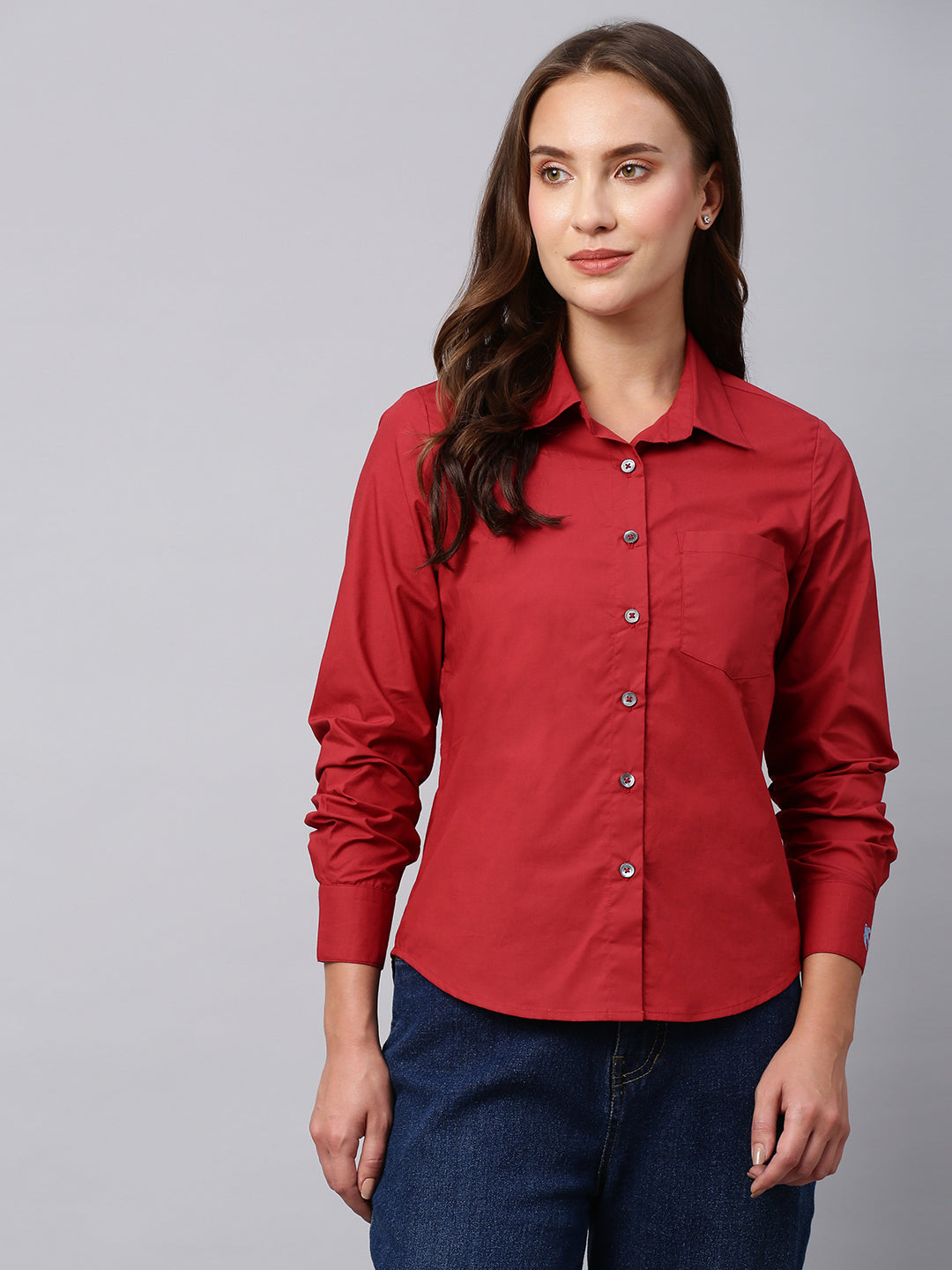 Cotton Poplin Slim Fit Shirt