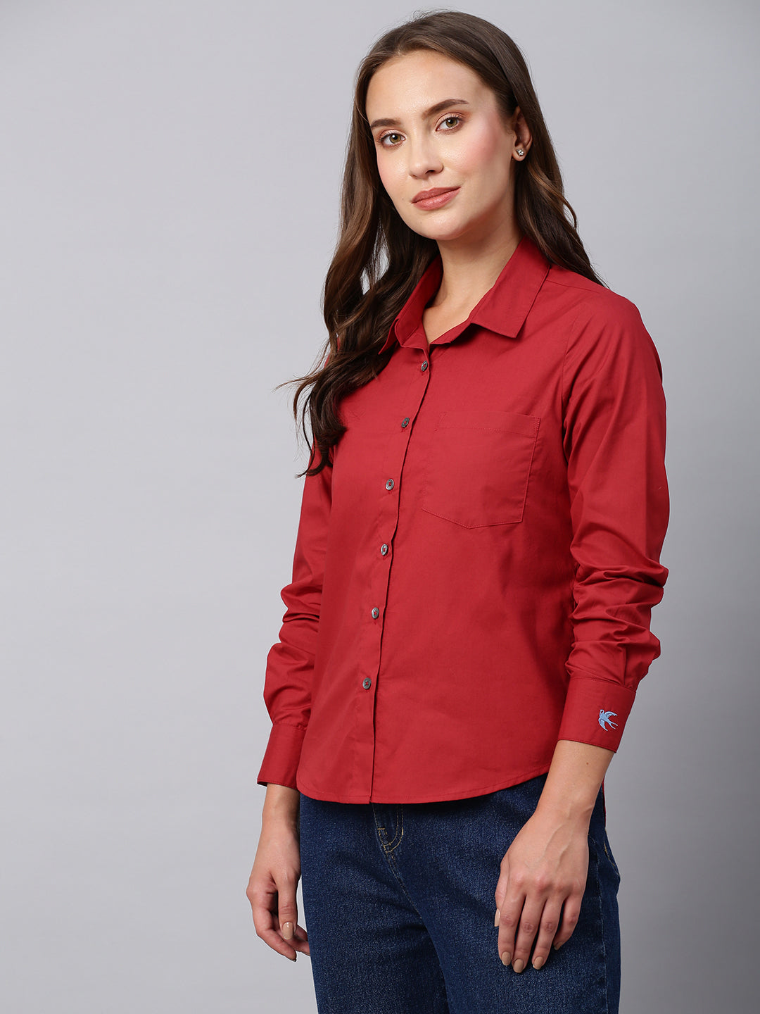 Cotton Poplin Slim Fit Shirt
