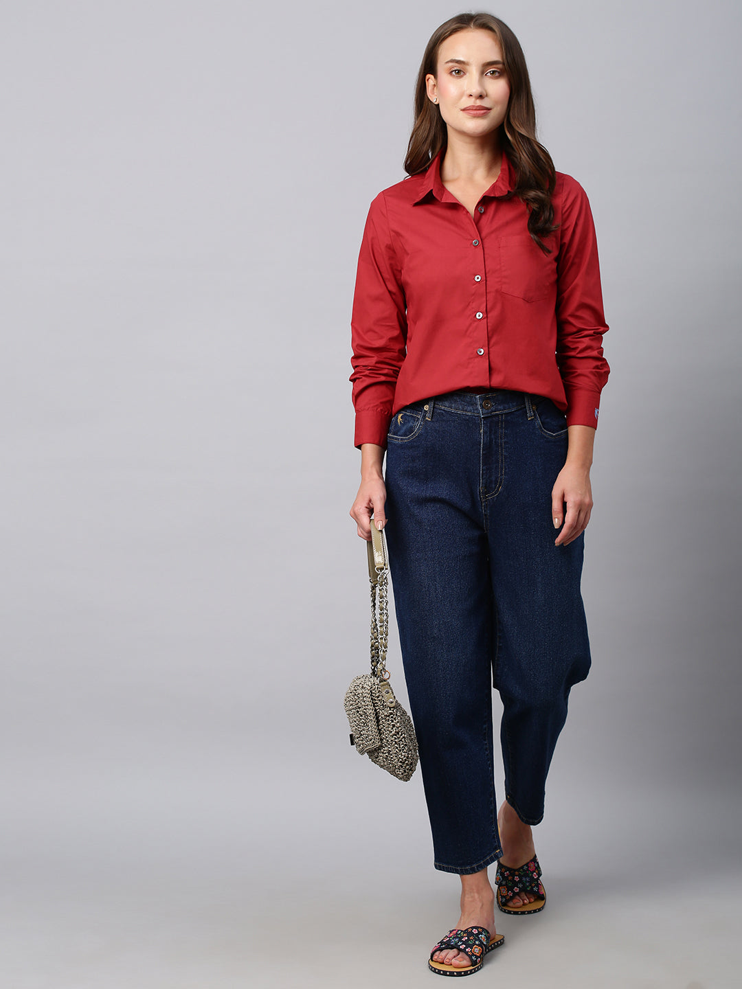 Cotton Poplin Slim Fit Shirt
