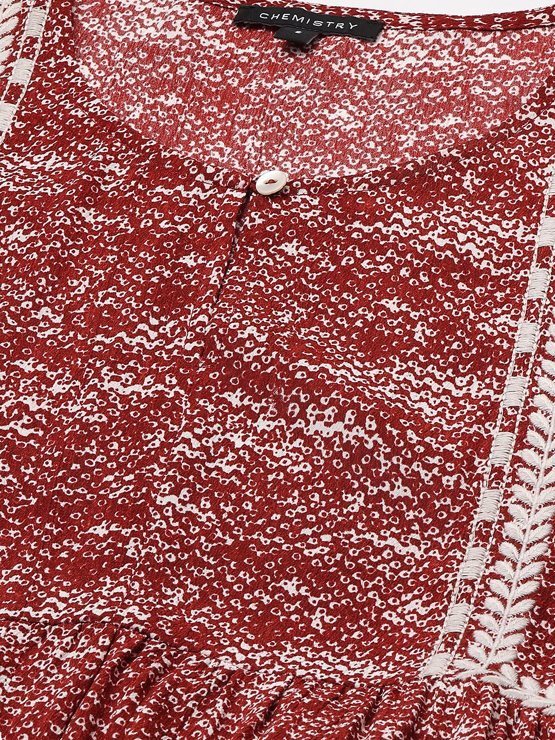 Embroided Viscose Crepe Kurta