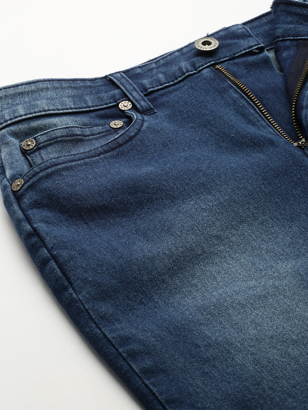 Dark Wash 5 Pocket Denim Pencil Skirt