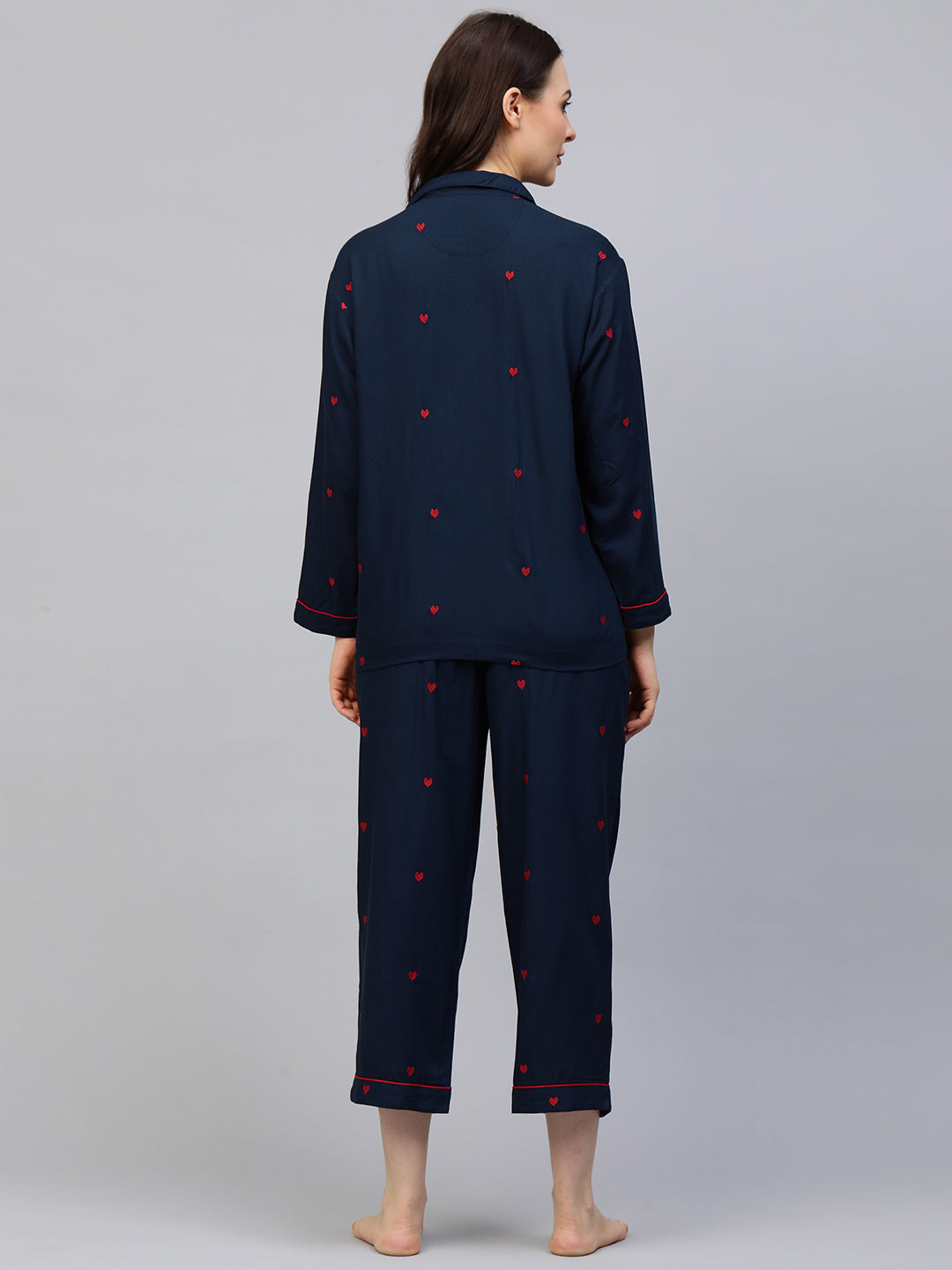 Embroidered Night Suit