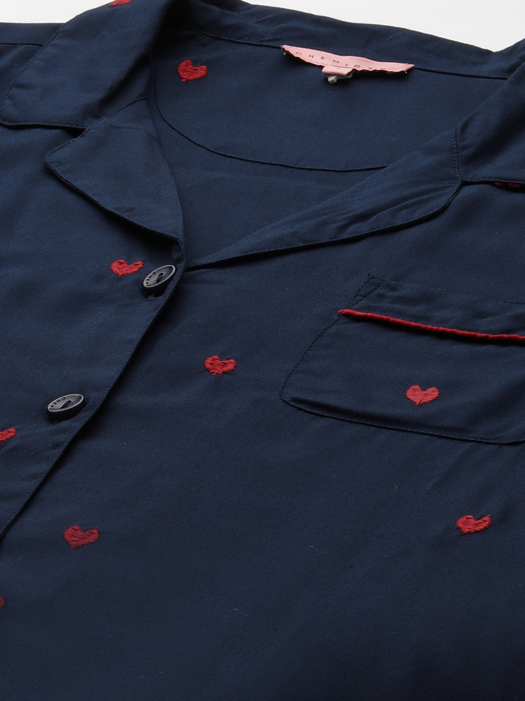 Embroidered Night Suit