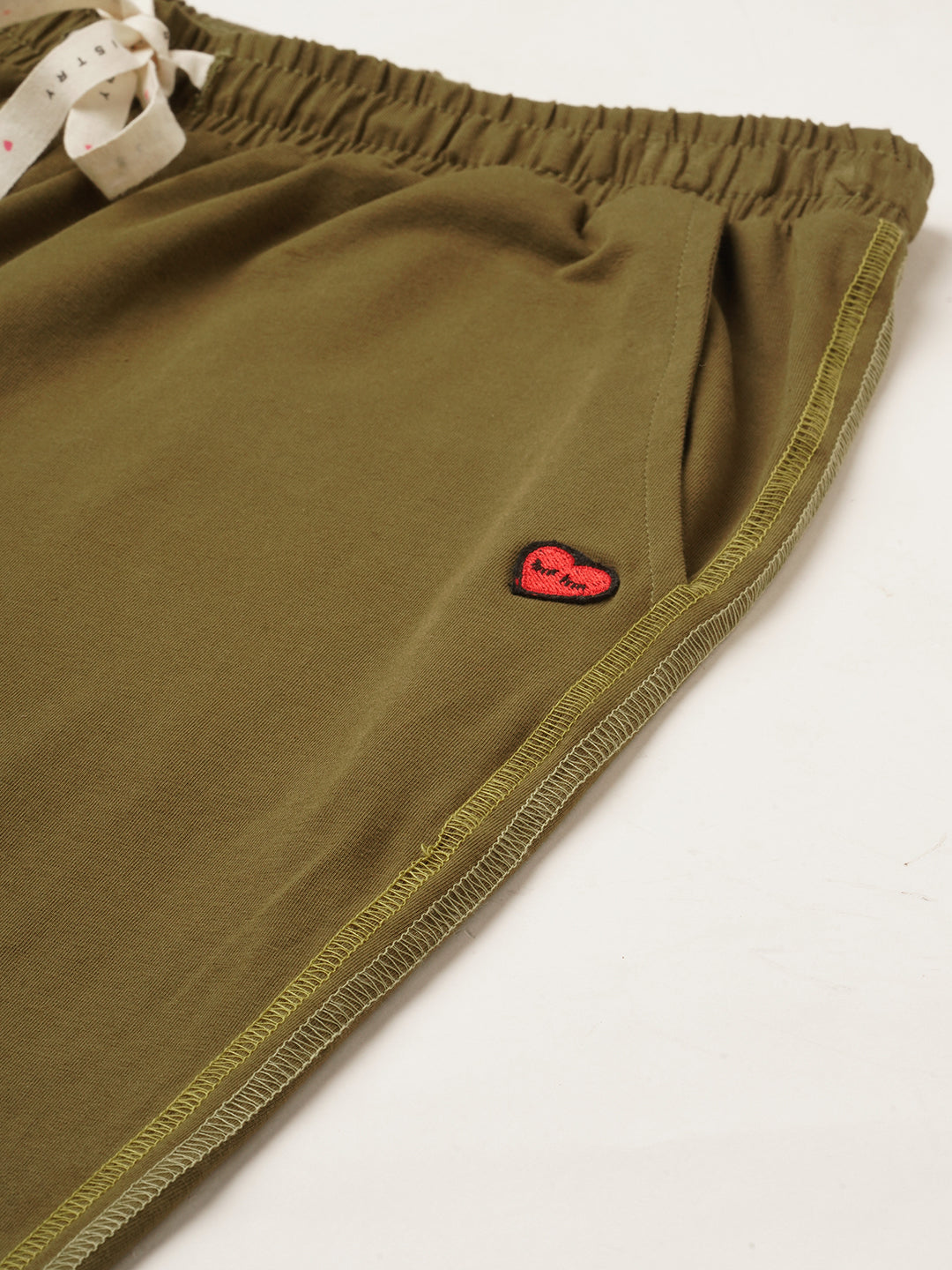 Cotton Lycra Jogger With Contrast Detailing