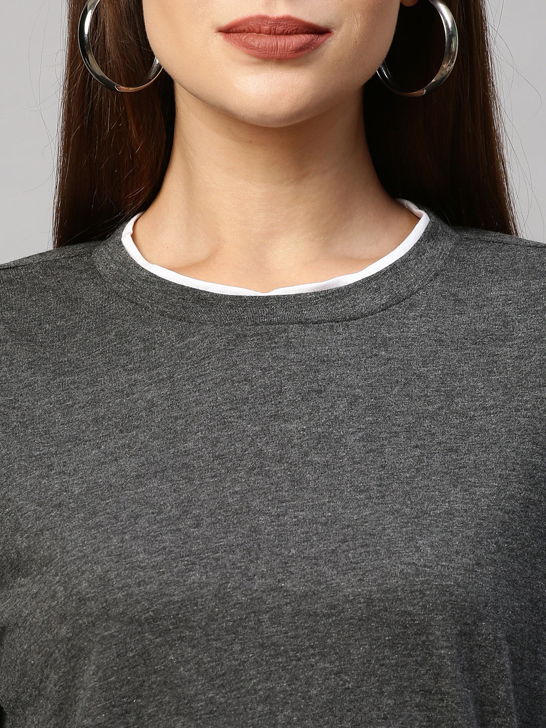 Tonal "Airport Look" With Faux Layered Sweat Tee & Lounge Pants