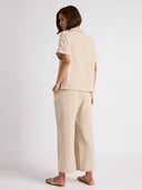 COTTON DOUBLE FABRIC TEXTURED LOUNGE SET