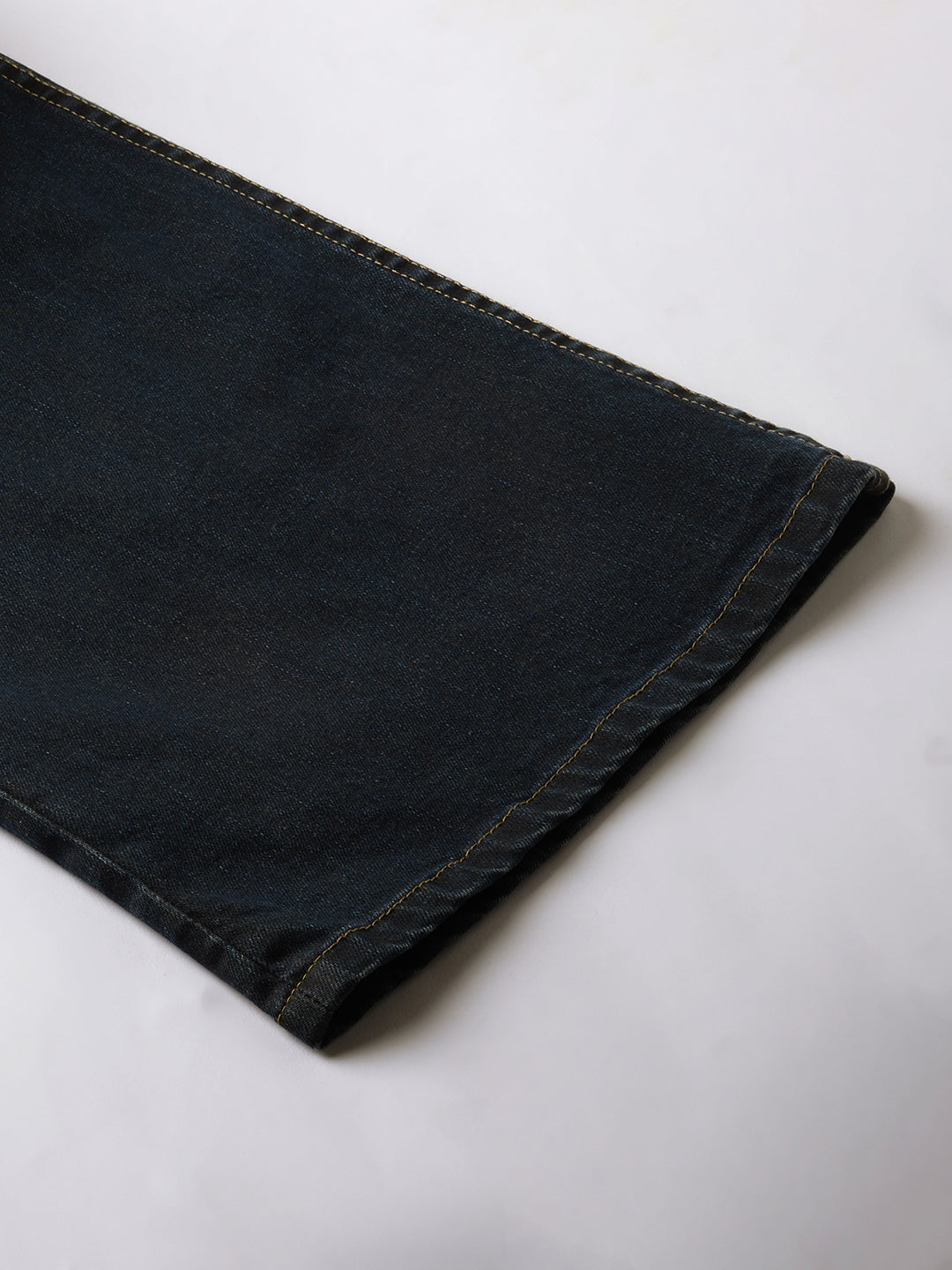 DIRTY WASH DENIM MID RISE FLARED JEANS