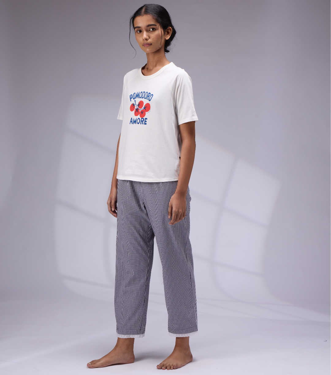 POMODORO AMORE' PRINTED NIGHT SUIT