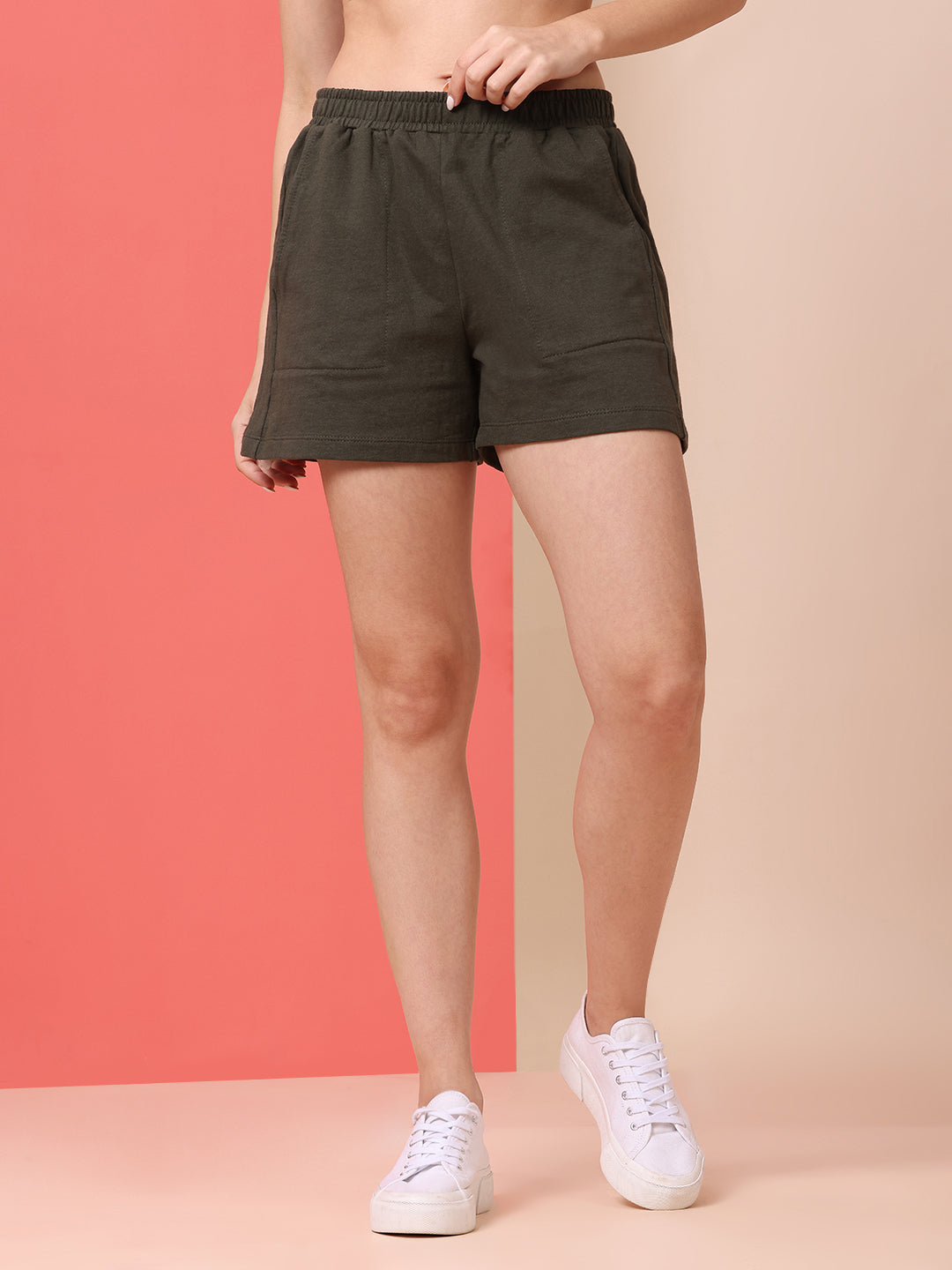 FRENCH TERRY HOODIE & SHORTS CO-ORD SET