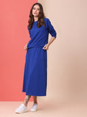 COTTON LYCRA RAGLAN TEE W/ FIT & FLARED SKIRT CO-ORD SET