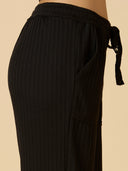 RIBBED KNIT LOUNGE PANTS