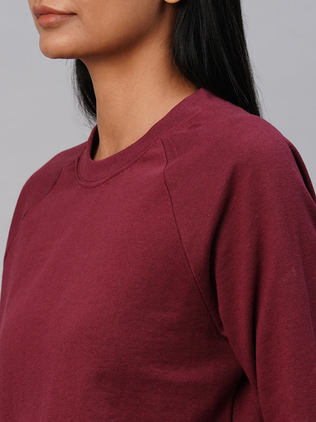 French Terry Sweatshirt With Side Zip Detailing