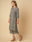 PRINTED MODAL LONGLINE TUNIC & WIDE LEG CO-ORD SET