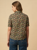 FLORAL PRINTED COTTON SHIRT