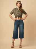 FLORAL PRINTED COTTON SHIRT