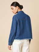 DENIM CROPPED SHIRT