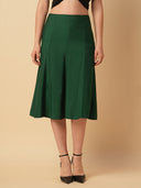 VISCOSE TWILL PANELLED SKIRT