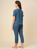 Waffle Knit Raglan Tee & Pj Set