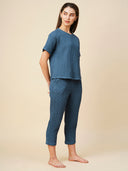 Waffle Knit Raglan Tee & Pj Set