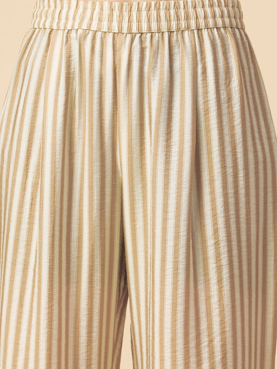 STRIPED LONGLINE SHIRT & TROUSERS CO-ORD SET