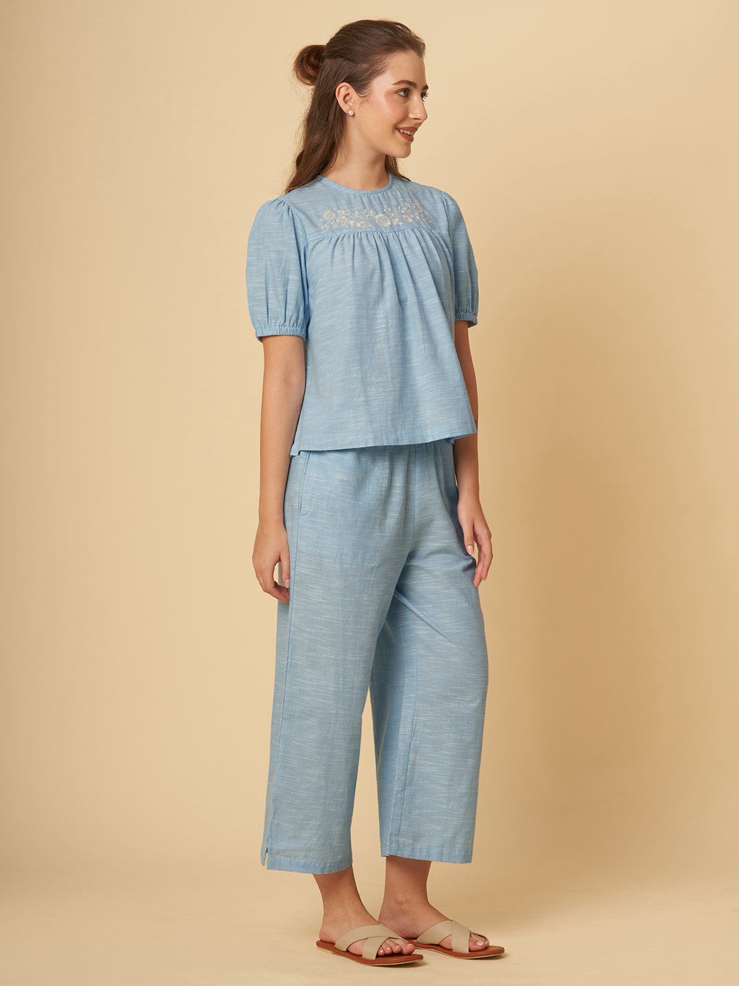 EMBROIDERED LOUNGE SET