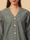 PRINTED CHAMBRAY LOUNGE SET
