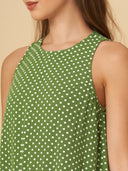 CRINKLE VISCOSE POLKA DOT LOUNGE SET W/ RIC RAC