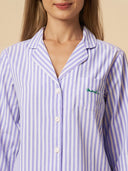 STRIPED MERCI NIGHTSUIT W/ RIC RAC DETAILING