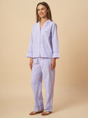 STRIPED MERCI NIGHTSUIT W/ RIC RAC DETAILING