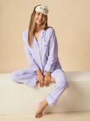 STRIPED MERCI NIGHTSUIT W/ RIC RAC DETAILING
