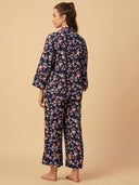 VISCOSE FLORAL PRINTED NIGHTSUIT