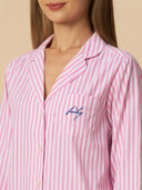 STRIPED LUCKY NIGHTSUIT W/ RIC RAC DETAILING