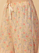 VISCOSE FLORAL PRINTED NIGHTSUIT
