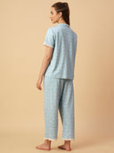 FLORAL PRINTED JERSEY NIGHTSUIT