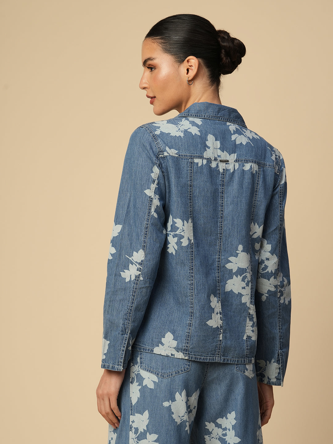 PRINTED DENIM SHACKET