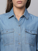 Light Weight Cotton Tencel Essential Denim Shirt